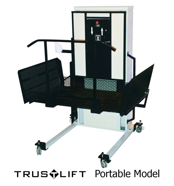 Electropedic residential home vertical platform are TRUS-T-LIFT trustram